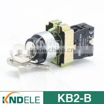 rotary switch,2 or 3 position selector key switch B2-BG.copper or silver contact