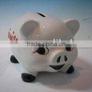 ceramic saving bank with embossed logo
