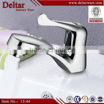 double lever faucet, brass water tap, lead free waterway brass basin faucet