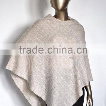 Asymmetric Hem High Quality Poncho Shawl