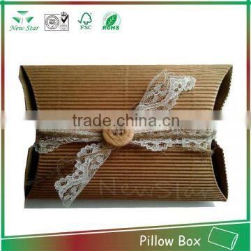 corrugated paper pillow box,retail pillow box producing