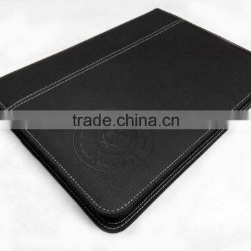 a5 size leather conference folder / leather office & school file folder / expanding leather file folders