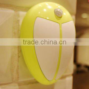 creative heart shape motion sensor led night lamp