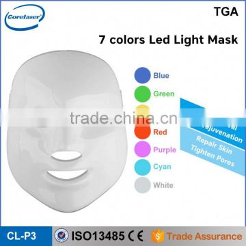 Led Mask 7 Colors For Skin Rejuvenation Led Red Light Therapy For Wrinkles Face Skin Mask For Wrinkle Removal Pdt Beauty Equipment Led Facial Light Therapy Machine