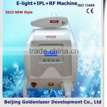 2013 laser tattoo removal slimming machine cavitation E-light+IPL+RF machine popular new portable hair removal salon ipl m