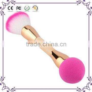 Double side professional make up brush makeup sponge powder brush