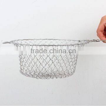 Hot Sale Chef Basket Stainless Steel Foldable12-in-1 Kitchen Tool Strainer as Seen on TV