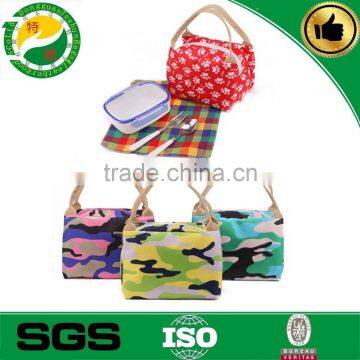 China wholesale high quality Camouflage pattern thermal lunch box bag,insulated lunch bag