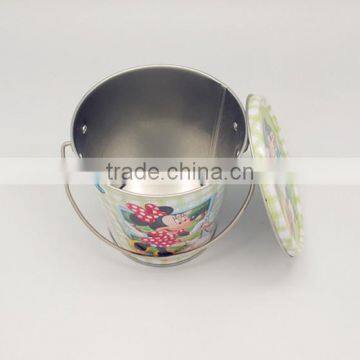 Candy Bucket with Handle Mini Tin Bucket