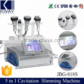 5 in 1 Functions 40K Cavitation Vacuum Multipolar Bipolar RF Machine