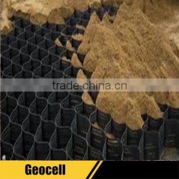 interlocking plastic driveway soil stabilizer geocell paver for road