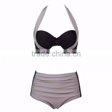 Women's Bandage Cris Cross Swimwear Push Up bating suit high waist bikini