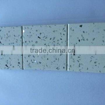 Supplier Cheaper White Mirror Fleck Quartz Stone Countertop