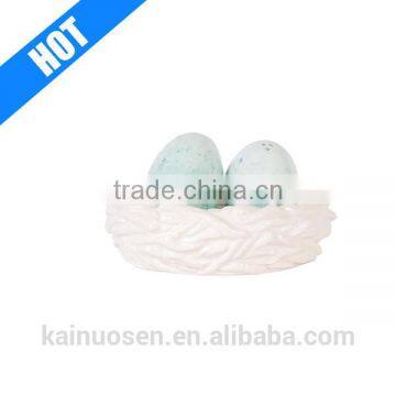 custom ceramic bloom nested eggs salt and pepper shaker