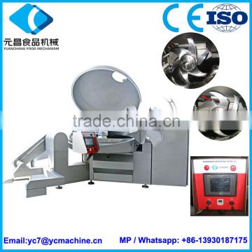 High-speed Vacuum Meat Bowl Cutter For Sausage / Bowl Chopper Machine For Meat Processing