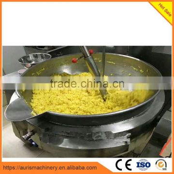 industrial automatic cooking jam pots double cooking jacket mixer