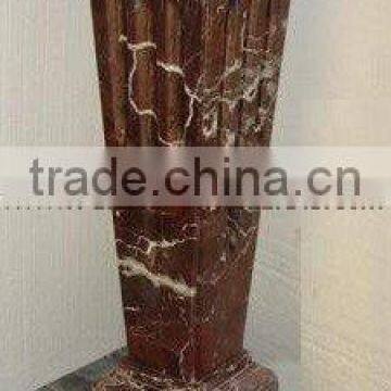 NATURAL RED ZEBRA MARBLE PEDESTALS photo-6