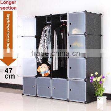 DIY Plastic Bookshelf Closet Wardrobe Cabinet Bathroom Shelf Shoe Rack photo-2