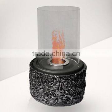 table top imitation stone burner fireplace