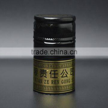 Black Twist Off Aluminum Caps, Screw Caps For 750ml Glass Bottle Wholesale