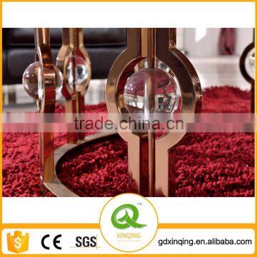 Stainless Steel Marble Modern Gold Coffee Table C366 photo-2