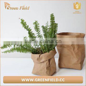 Washable Paper Pots,waterproof Kraft Paper Plant Bag photo-2