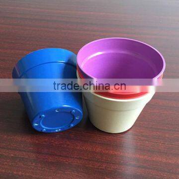 Colorful Bamboo Fiber Flower Pot Garden Pot photo-2