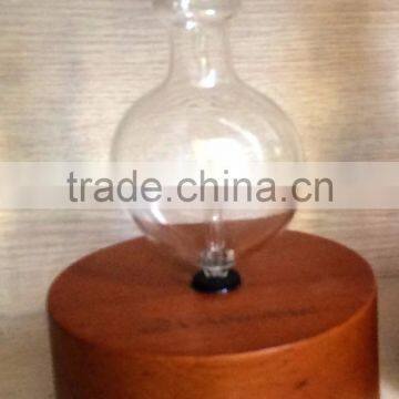 Elegant Wooden and Glass LED Aroma Diffuser Nebulization Essential Oil Diffuser