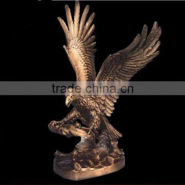 Casting bronze, brass eagle sculptures in metal art