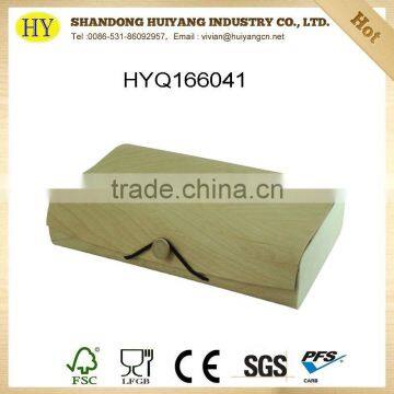 cheap birch veneer wood packaging box for jewlery wholesale