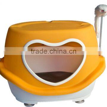 Plastic Cat House Dog Cage With the Hear Shape Hole photo-4
