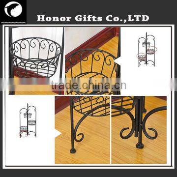 Chinese Factory Flower Pot Rack Hot Sale Iron Flower Pot Stand Plant Display Rack photo-5