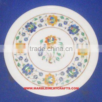 Marble Inlay Handmade Plate