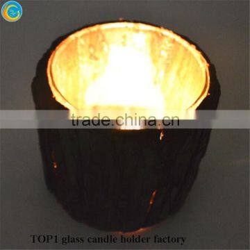 Glass Candle Votives With Wood Cover photo-5