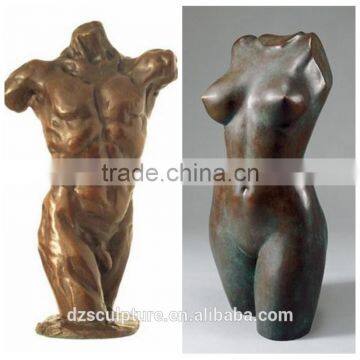 male brass sex nude torso statue for hot sale