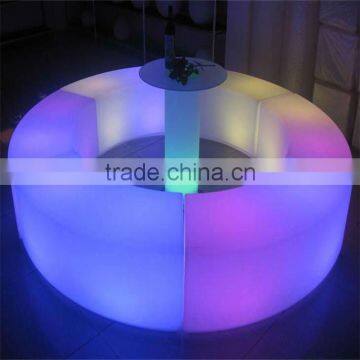 Wholesale Lighting Modern Fashion Plastic LED Bench for One Seat With 16 Colors Change and Over 20 Years Lifespan photo-4