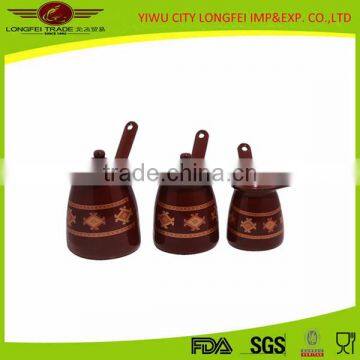 Brown Color Enamel Coffee Warmer Can With Enamel Lid photo-3
