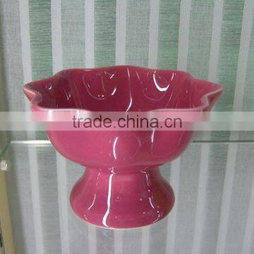 flower shape ceramic ice cream sundae bowls