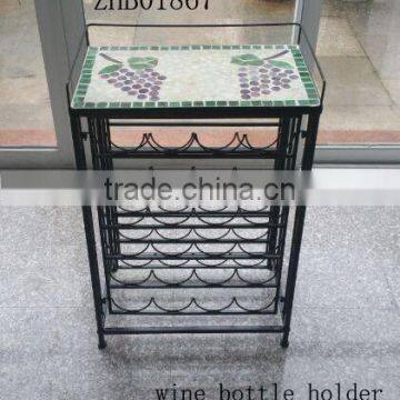 Home decoration display metal wine rack