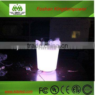 Good shape LED plastic indoor wine bucket