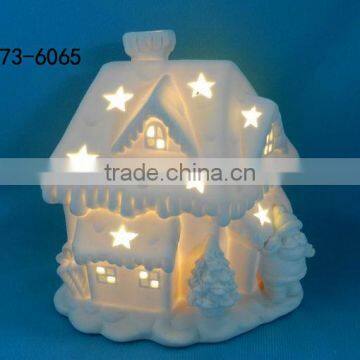 Hot Sell Home Ornament Ceramic Christmas House photo-5