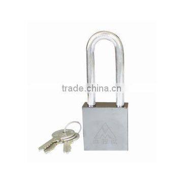 Wholesale Solid Square Stainless Steel Padlock With Chromed Finish and Hardened Steel Shackle photo-3