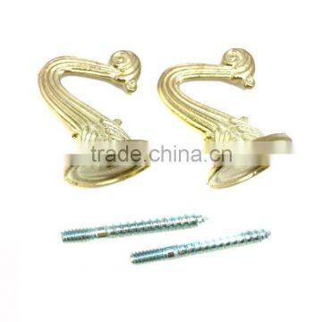 Nice Curtain Tie Backs With Brassed Finish 35mm, Hold Back With Screw, Tie Back With Screw photo-6