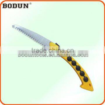 B9001 Yellow plastic handle folding saw&pruning saw&hand saw