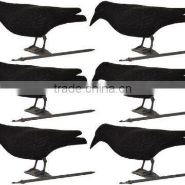 Full Body Flocked Crow Decoys