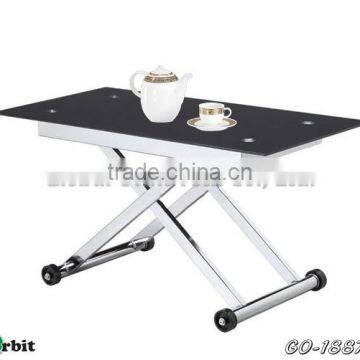 Square Modern Folding MDF Coffee Table, Colorful Living Room Wooden Table photo-3