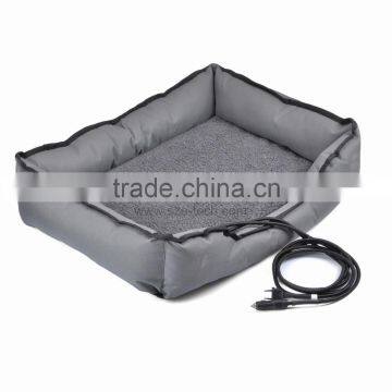 Indoor Heated Dog Bed Sleeper With Cushion for a Warm and Comfortable Pet Bed - Grey - 20 x 20 x 6" photo-2