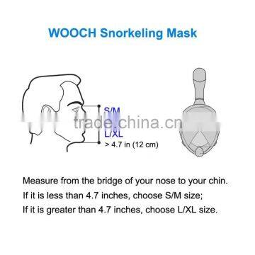 Full Face Snorkel Mask - Easybreath Snorkeling Mask Surface Scuba Diving Goggles Swimming Kit - 180 View Anti Fog - Detachable photo-3