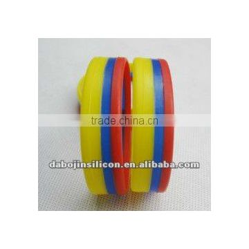 Ecuador flag silicone bracelet promotional gifts