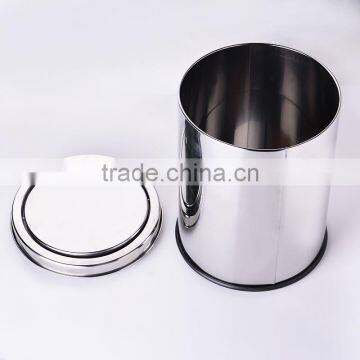 Office Recycling Garbage Bin With Swing Cover